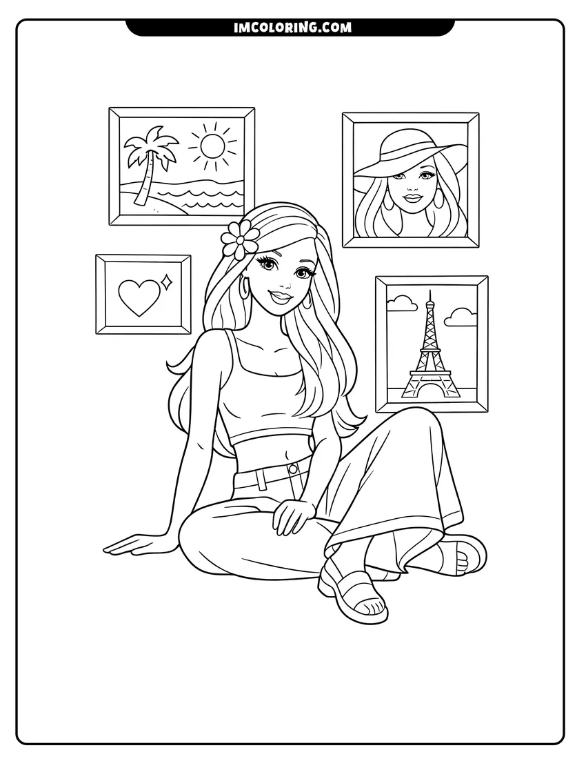 Barbie Coloring Pages