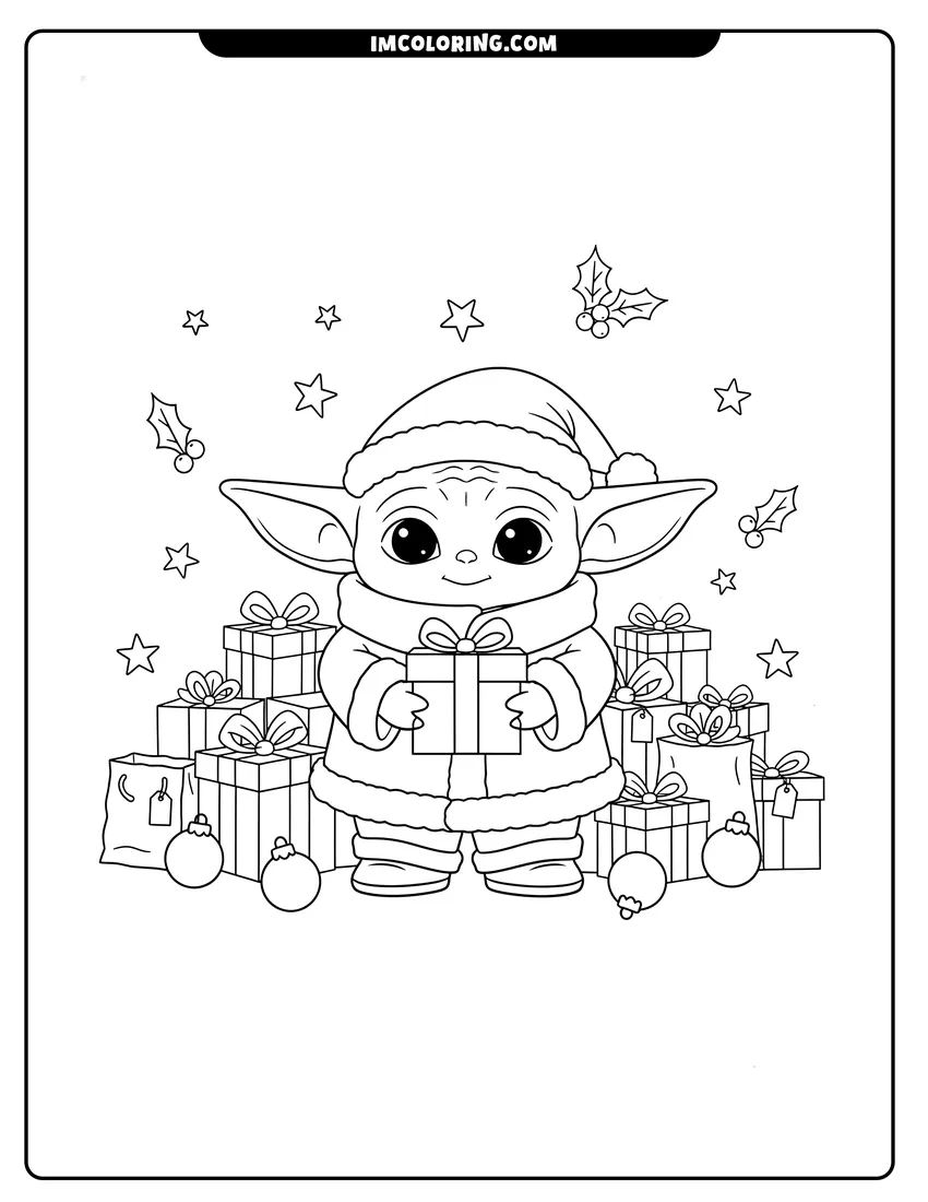 Baby Yoda Coloring Pages