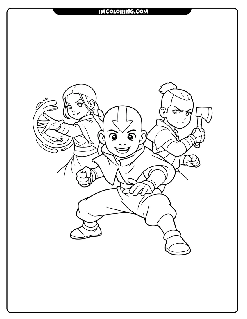 Avatar The Last Airbender Coloring Pages