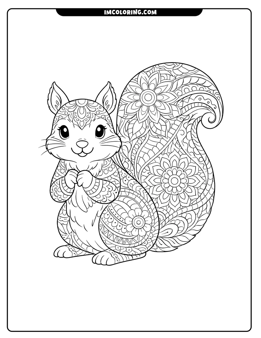 Animal Mandala Coloring Pages