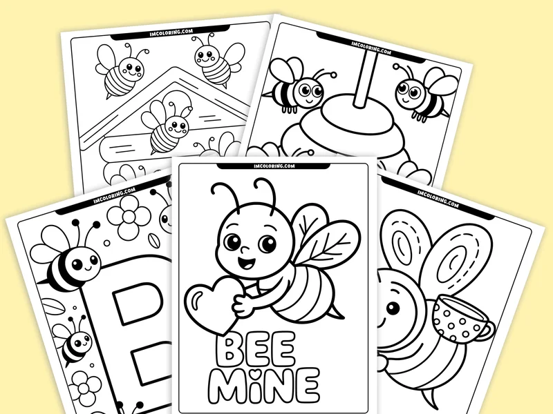 Bee Coloring Pages