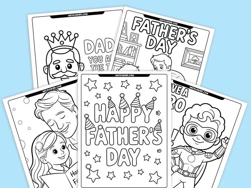 Father’s Day Coloring Pages