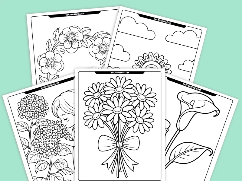 Flower Coloring Pages