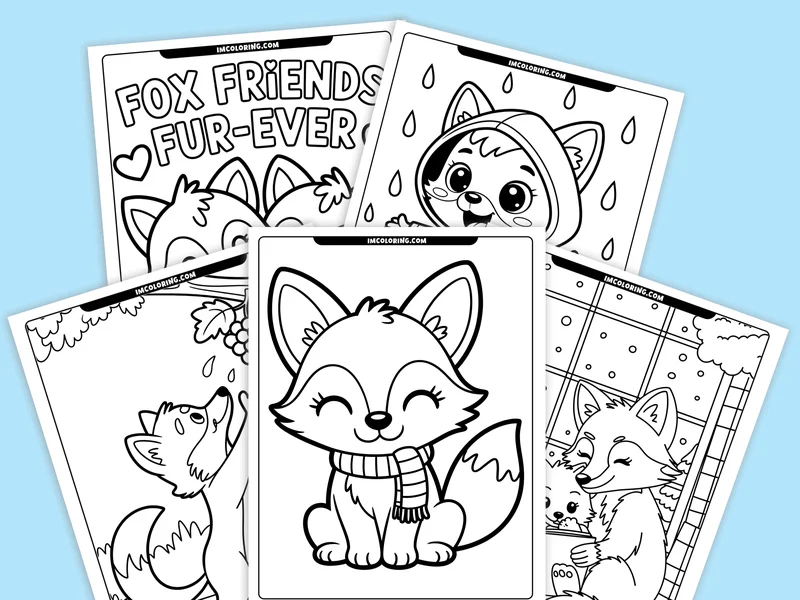 Fox Coloring Pages
