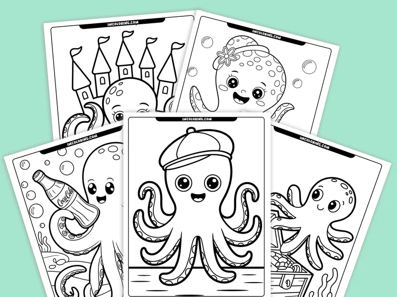 Octopus Coloring Pages