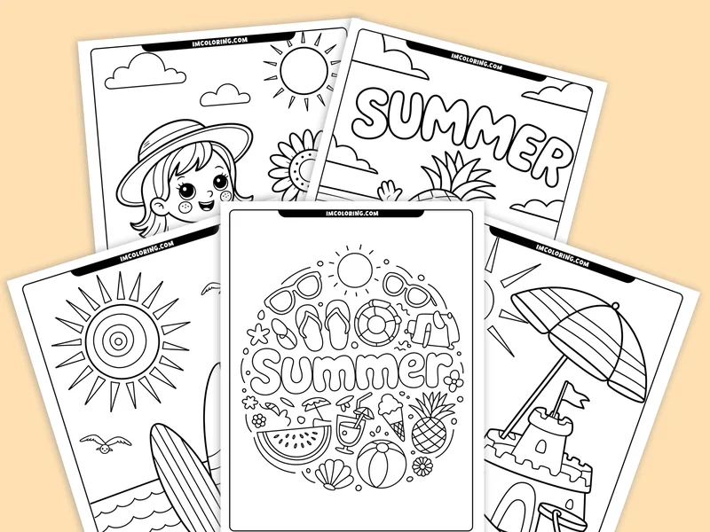 Summer Coloring Pages