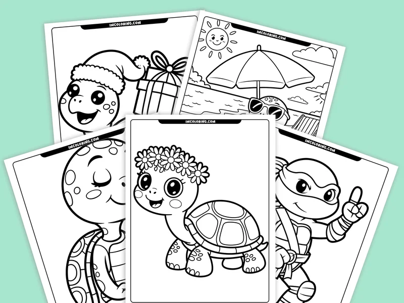 Turtle Coloring Pages