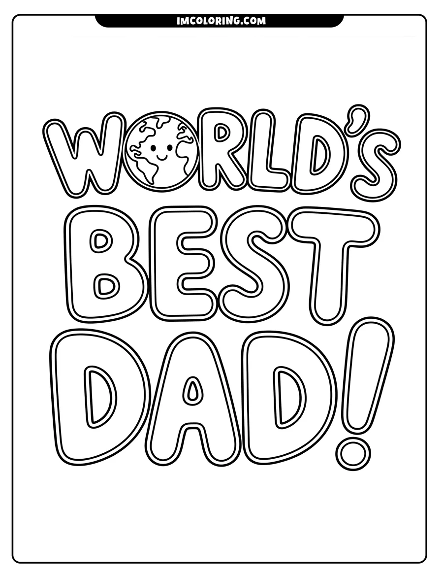 Line art of the phrase
